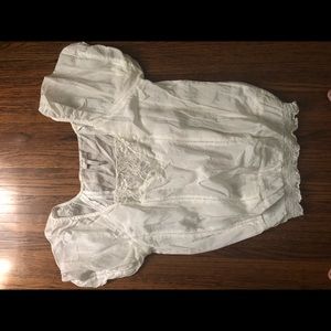 Joie white silk blouse small